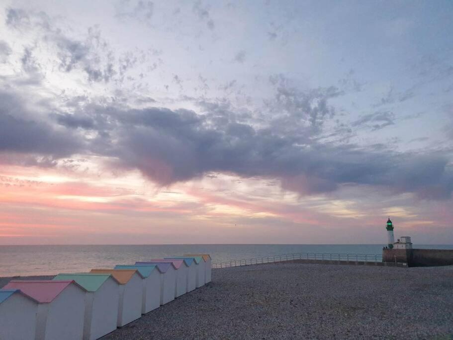 Notre Nid - Grande Terrasse Privee En Bord De Mer, Au Coeur Du Quartier Historique Du Treport ! Wifi Le Tréport Dış mekan fotoğraf